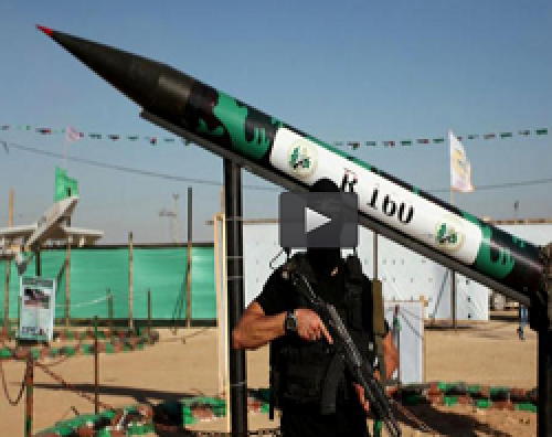 فیلم/ لحظه اصابت موشک قسام در سرزمین های اشغالی