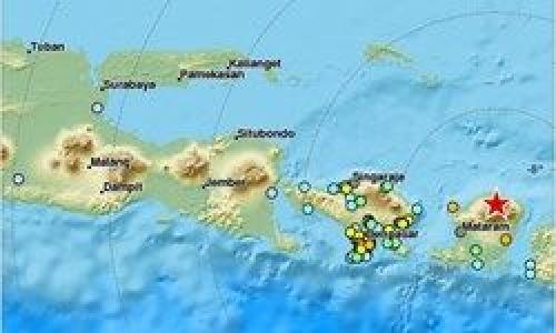  وقوع زلزله ۷ ریشتری در اندونزی