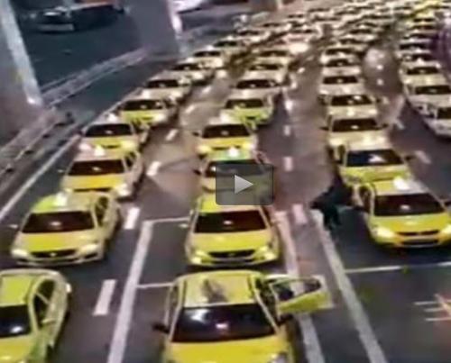  فیلم/ ایستگاه تاکسی در پرجمعیت کشور دنیا