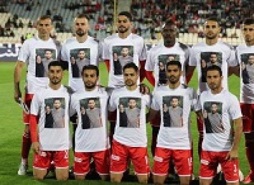  تصویر مادر بشار رسن روی پیراهن بازیکنان پرسپولیس +عکس