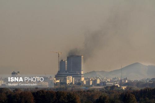 آتش‌سوزی "برج مهر" مهار شد