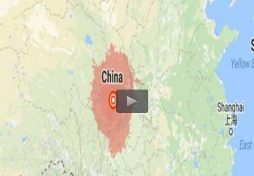  فیلم/ لحظه وقوع زلزله در چین