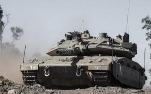 عبور تانک های اسراییلی از خط آلفا در جولان