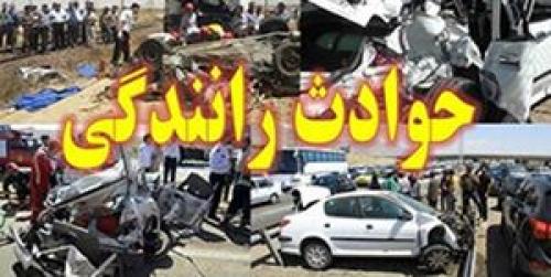  تصادف  شدید اتوبوس با تریلی در قزوین