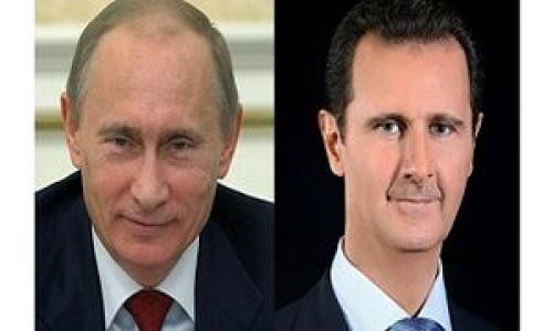  پیام های روسای جمهور سوریه و روسیه برای یکدیگر