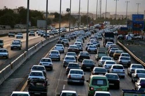 ترافیک سنگین وپرحجم به سمت تهران 