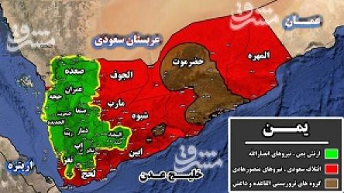 چه مناطقی در کنترل نیروهای ارتش و رزمندگان انصارالله است/یمن ۵ سال پس از تجاوز نظامی ائتلاف غربی - عربی - صهیونیستی