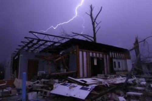 خسارت شدید طوفان در آمریکا + عکس