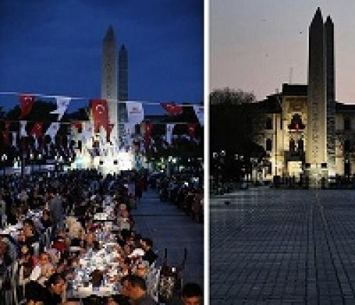 عکس/استانبول دررمضان امسال و سال گذشته