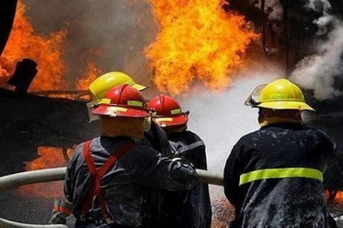 آتش سوزی در مجتمع مسکونی شهید احمدی روشن 