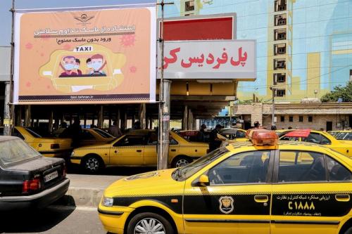 جریمه رانندگان تاکسی بدون ماسک