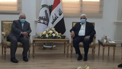 دیدار ظریف و رئیس الحشد الشعبی عراق