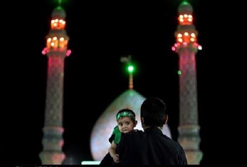 عزاداری شب سوم محرم در مسجد جمکران