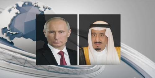  رئیس‌جمهور روسیه و پادشاه سعودی