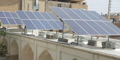 افتتاح نیروگاه خورشیدی شمس 