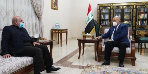 سفیر ایران با رئیس جمهور عراق دیدار کرد