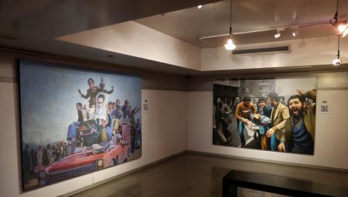 افتتاح نمایشگاه نقاشی «روزهای پیروزی»