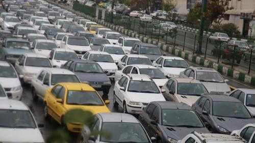 ترافیک نیمه سنگین در محور شهریار - تهران