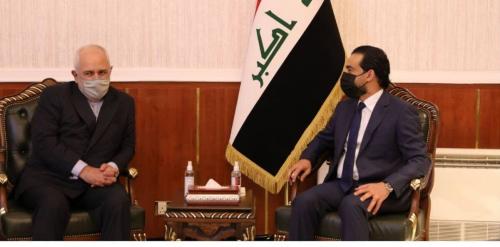 دیدار ظریف با رییس مجلس عراق 
