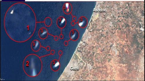  هدف قرار گرفتن ناو جنگی صهیونیست‌ها در نزدیکی ساحل غزه