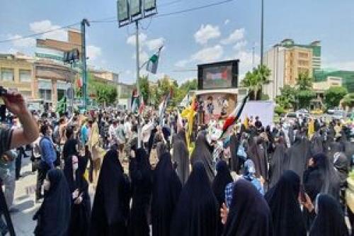  تجمع شهروندان تهرانی در دفاع از مردم فلسطین