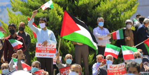  تجمع مردم قم در حمایت از مردم مظلوم فلسطین