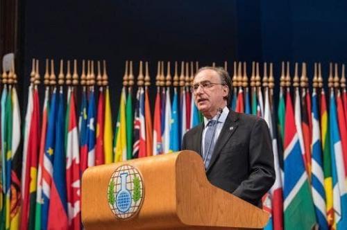  فرناندو آریاس تاکید کرد: ضرورت اتحاد جامعه بین‌المللی برای محکومیت مشترک سلاح‌های شیمیایی