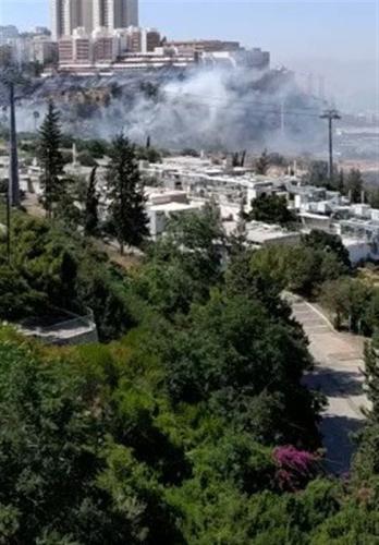  آتش سوزی مهیب «حیفا» در فلسطین اشغالی را فرا گرفت 