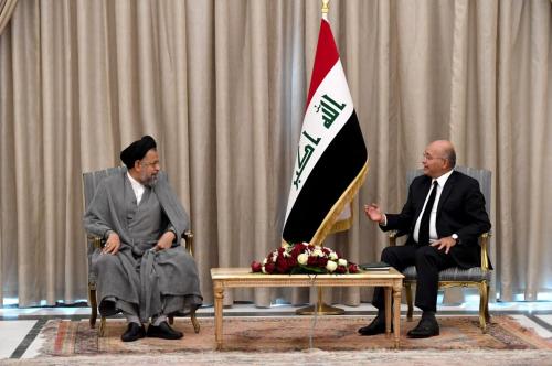 دیدار وزیر اطلاعات با رئیس جمهور عراق 