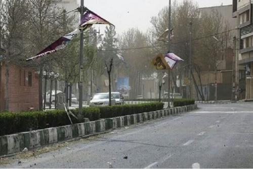وزش باد شدید موقت در تهران 