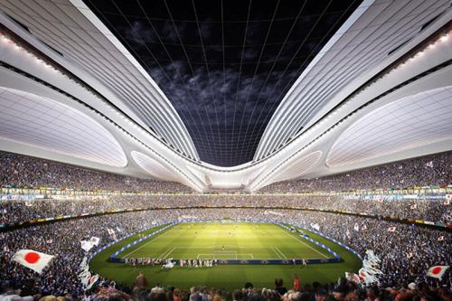  فیلم/ نمایی از ورزشگاه ملی توکیو قبل از آغاز مراسم