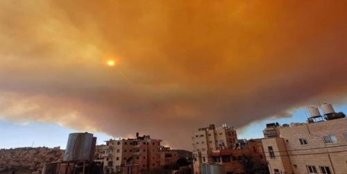  آتش‌سوزی مهیب در یک شهرک صهیونیستی در قدس اشغالی 