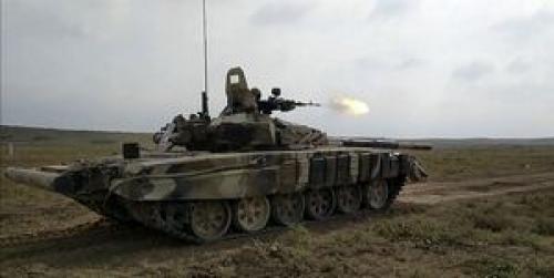  رزمایش تانک‌های ارتش جمهوری آذربایجان با مهمات واقعی