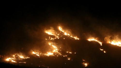 آتش‌سوزی گسترده در جنوب لبنان