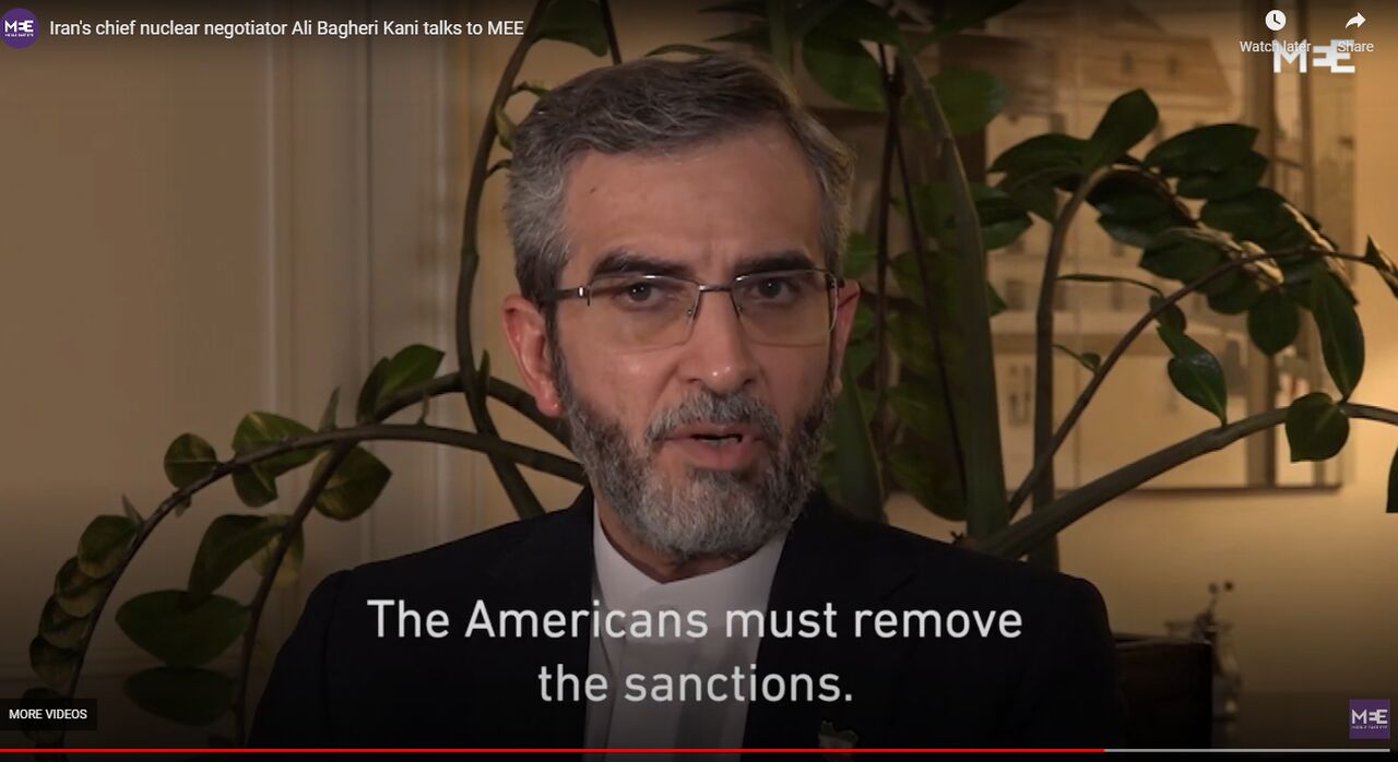  باقری کنی: ایران هرگز درباره توان دفاعی خود مذاکره نمی کند