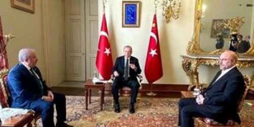  دیدار قالیباف و اردوغان در حاشیه اجلاس PUIC