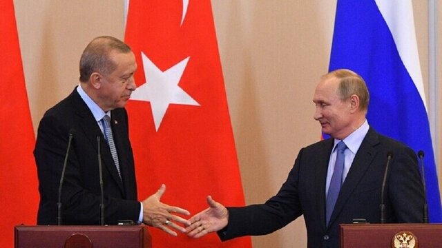  گفت‌وگوی تلفنی اردوغان و پوتین درباره مسائل منطقه و جهان