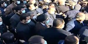حضور رئیس جمهور در مراسم تشییع ۱۵۰ شهید گمنام