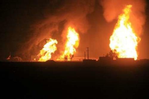  فیلم/ انفجار در خط لوله نفت کرکوک جیحان