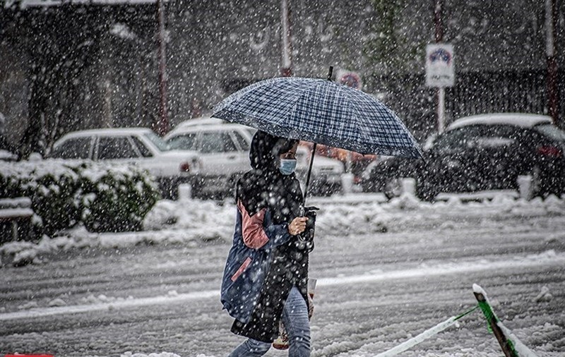 سامانه بارشی در راه ایران/ بارش برف و باران از چهارشنبه آغاز می‌شود 