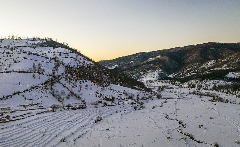  طبیعت برفی ارتفاعات مازندران 