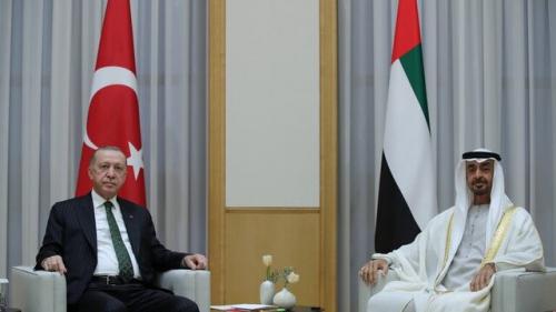  اردوغان و بن زاید در ابوظبی دیدار کردند