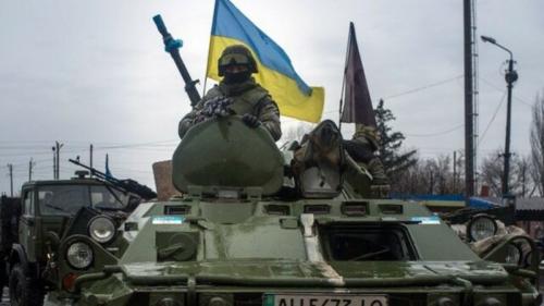 فیلم/ انهدام زره‌ پوش ارتش اوکراین