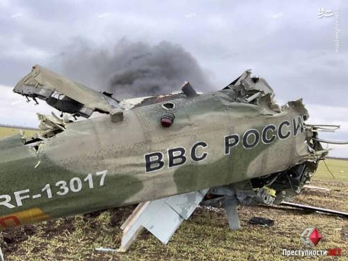  فیلم/ سقوط جنگنده روسی در «خارکف» اوکراین