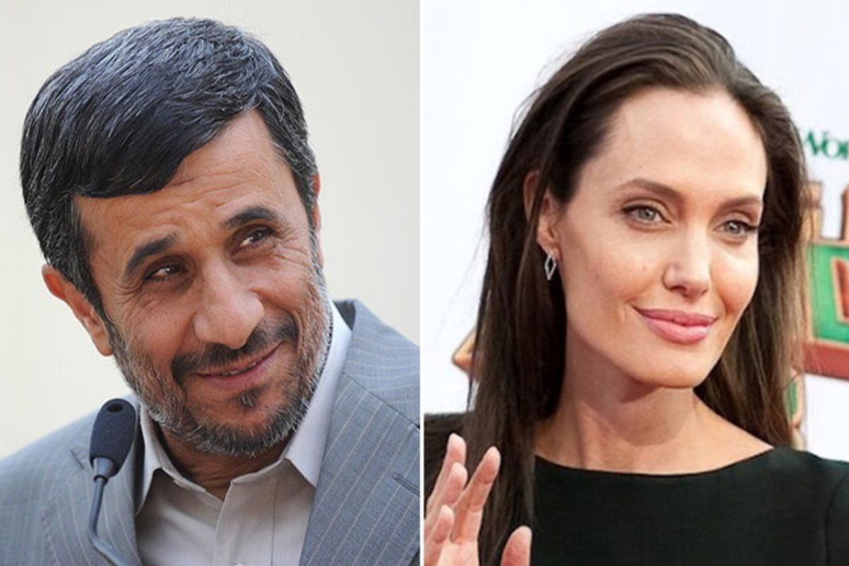  پیام ویژه احمدی‌نژاد به آنجلینا جولی