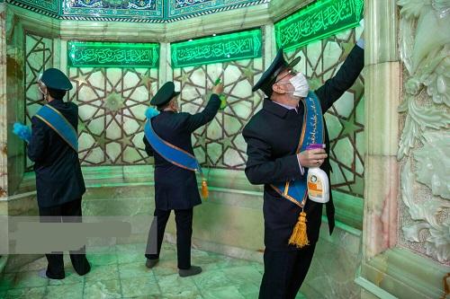 غبارروبی و شستشوی مسجد مقدس جمکران
