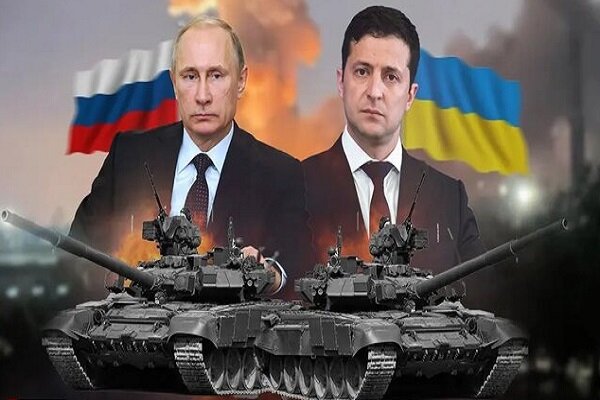 انهدام تانک اوکراینی توسط پهپاد روسی