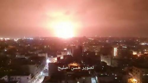 حمله جنگنده‌های صهیونیستی به نوار غزه 
