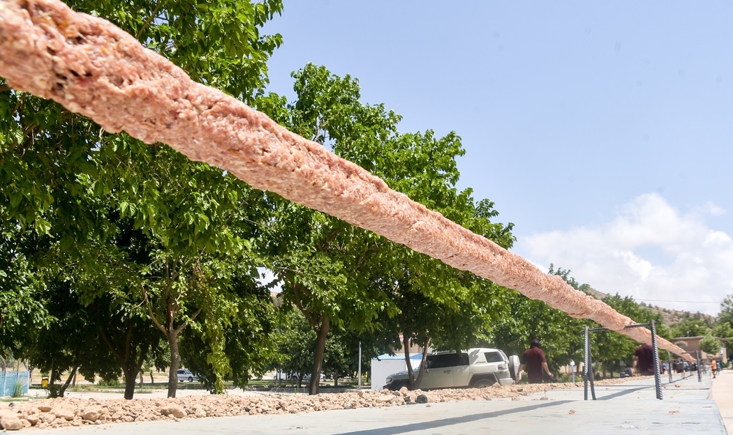 پخت بلندترین کباب کوبیده جهان