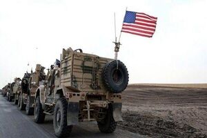 ورود کاروان لجستیک ارتش تروریست آمریکا از عراق به سوریه